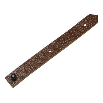 Spare leather strap with knop for bayonet frog, brown