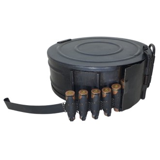 RPD machine gun magazine with cartridge belt, bag-pouch and 100 empty shells