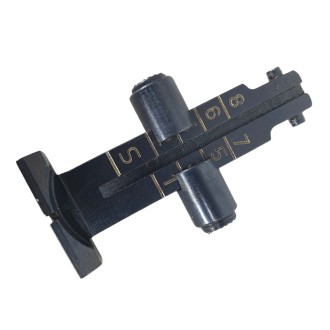 AK-47/AKM rear sight with the slider