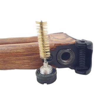 Wooden (plywood) buttstock for PKM machine gun, fitted to PK version