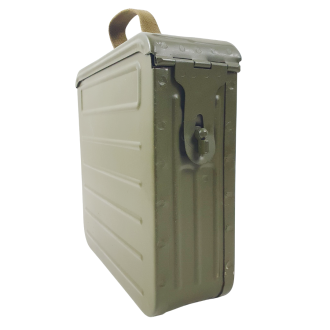 Soviet ammunition box with 7.62x54R belt, 200 rounds, aluminium