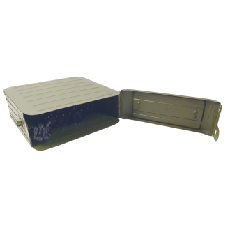 Soviet ammunition box with 7.62x54R belt, 200 rounds, aluminium