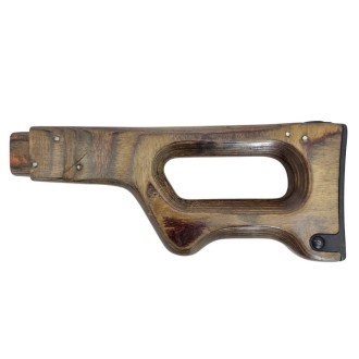 Wooden (plywood) buttstock for PK machine gun, early version, used