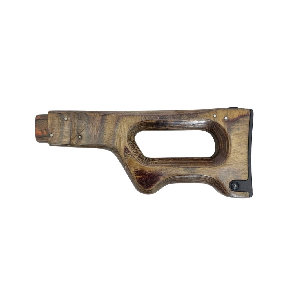 Wooden (plywood) buttstock for PK machine gun, early version, used