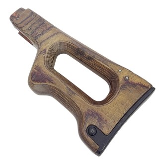 Wooden (plywood) buttstock for PK machine gun, early version, used