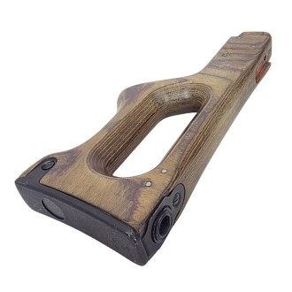 Wooden (plywood) buttstock for PK machine gun, early version, used