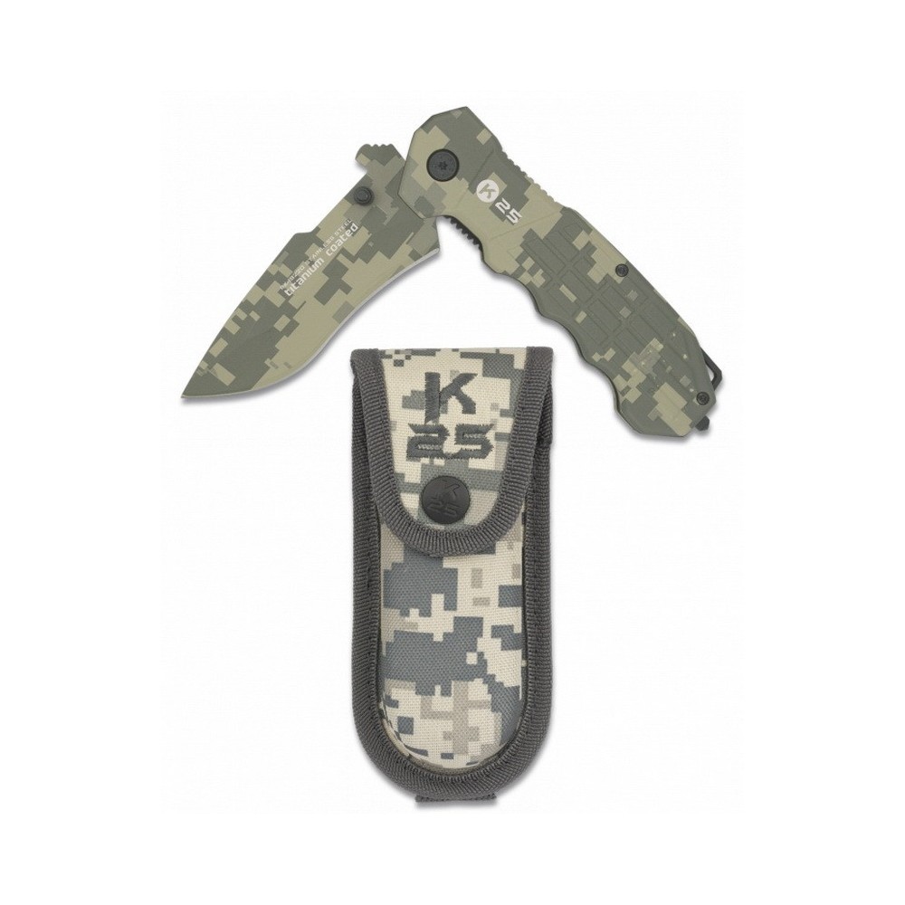 Pocket knife K25-19220, codura case