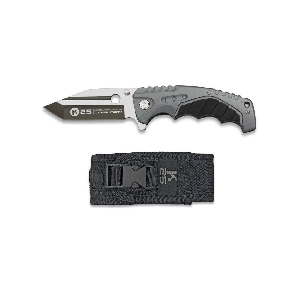 Pocket knife K25-18108-A, codura case