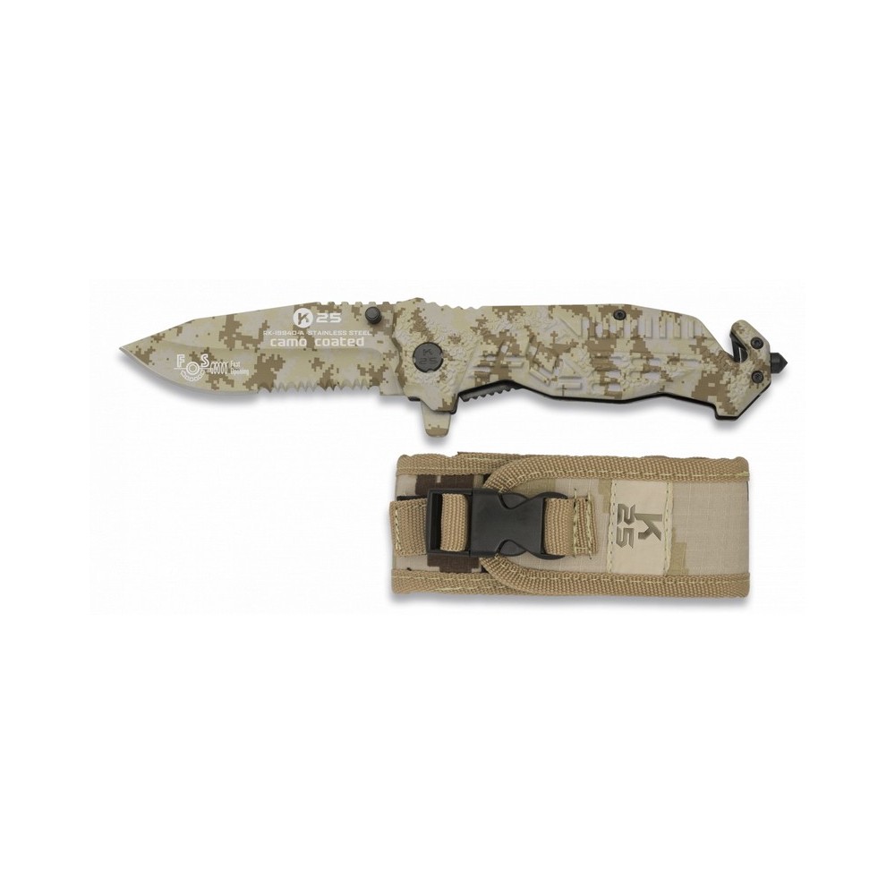 Pocket knife K25-19940-A, codura case