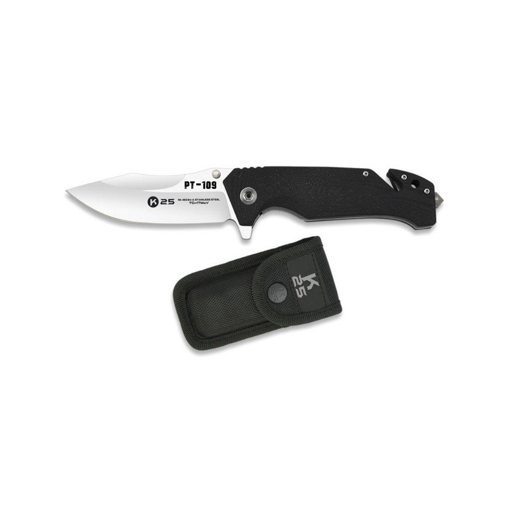 Pocket knife K25-18234-A, codura case