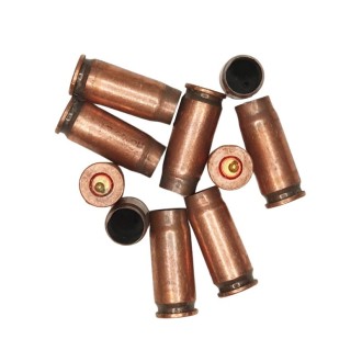 7,62x25 shells, steel, copper coating - 10 pcs