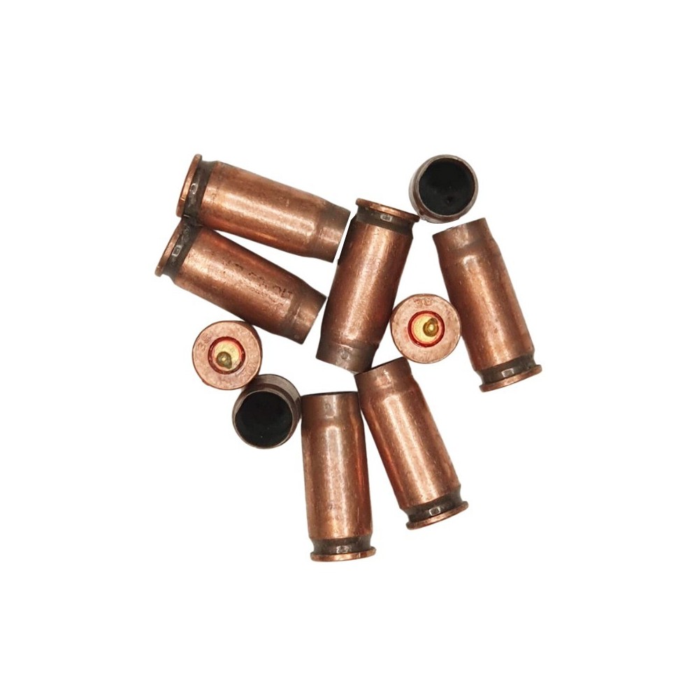 7,62x25 shells, steel, copper coating - 10 pcs