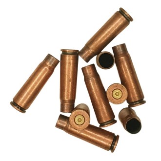 7,62x39 shells, steel, copper coating  - 10 pcs